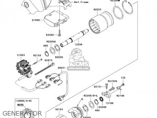 GENERATOR - ZX1000C2 NINJA ZX10R 2005 USA CALIFORNIA CANADA