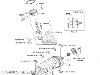 CRANKSHAFT/PISTON(S) - ZX1000C2 NINJA ZX10R 2005 USA CALIFORNIA CANADA