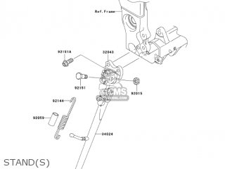 STAND(S) - ZX1000C2 NINJA ZX10R 2005 USA CALIFORNIA CANADA