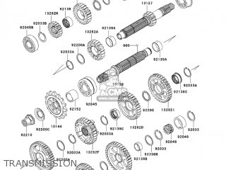 TRANSMISSION - ZX1000C2 NINJA ZX10R 2005 USA CALIFORNIA CANADA