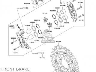 FRONT BRAKE - ZX1000C2 NINJA ZX10R 2005 USA CALIFORNIA CANADA