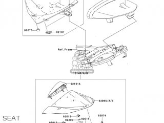 SEAT - ZX1000C2 NINJA ZX10R 2005 USA CALIFORNIA CANADA