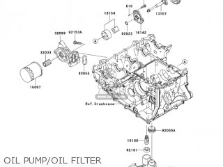 OIL PUMP/OIL FILTER - ZX1000D7F NINJA ZX10R 2007 USA CALIFORNIA CANADA