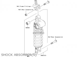 SHOCK ABSORBER(S) - ZX1000D7F NINJA ZX10R 2007 USA CALIFORNIA CANADA