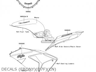 DECALS (EBONY)(D7F)(CN) - ZX1000D7F NINJA ZX10R 2007 USA CALIFORNIA CANADA