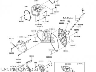 ENGINE COVER(S) - ZX1000D7F NINJA ZX10R 2007 USA CALIFORNIA CANADA