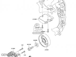 GENERATOR - ZX1000D7F NINJA ZX10R 2007 USA CALIFORNIA CANADA