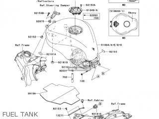 FUEL TANK - ZX1000D7F NINJA ZX10R 2007 USA CALIFORNIA CANADA