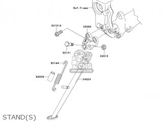 STAND(S) - ZX1000D7F NINJA ZX10R 2007 USA CALIFORNIA CANADA