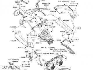 COWLING - ZX1000D7FA NINJA ZX10R 2007 USA CALIFORNIA CANADA