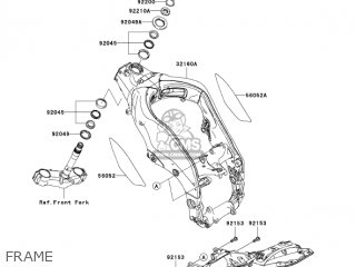 FRAME - ZX1000D7FA NINJA ZX10R 2007 USA CALIFORNIA CANADA