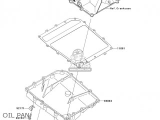 OIL PAN - ZX1000D7FA NINJA ZX10R 2007 USA CALIFORNIA CANADA