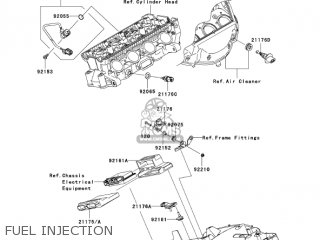 FUEL INJECTION - ZX1000D7FA NINJA ZX10R 2007 USA CALIFORNIA CANADA