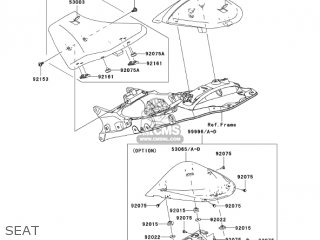 SEAT - ZX1000D7FA NINJA ZX10R 2007 USA CALIFORNIA CANADA