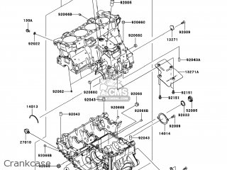 Kawasaki ZX1000E8F NINJA ZX10R 2008 USA parts lists and