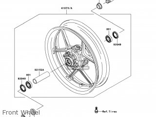 Kawasaki ZX1000E8F NINJA ZX10R 2008 USA parts lists and