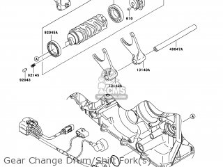 Kawasaki ZX1000E8F NINJA ZX10R 2008 USA parts lists and
