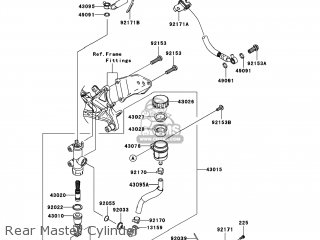 てんページ Kawasaki Motorcycle 2014 OEM Parts Diagram for Fuel Tank