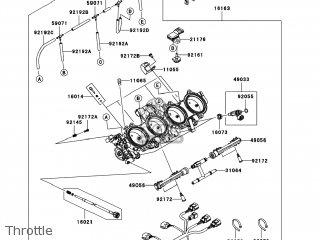 Kawasaki ZX1000E8F NINJA ZX10R 2008 USA parts lists and