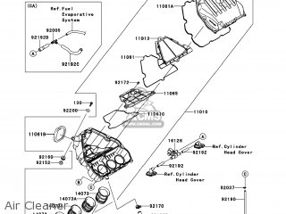 Kawasaki ZX1000GBF NINJA 1000 2011 USA parts lists and schematics