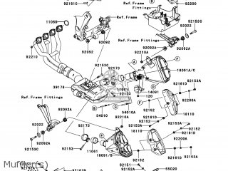 Kawasaki ZX1000GBF NINJA 1000 2011 USA parts lists and