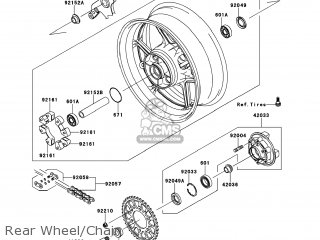 かず Kawasaki ZX1000HCF NINJA 1000 2012 USA / ABS パーツリストと