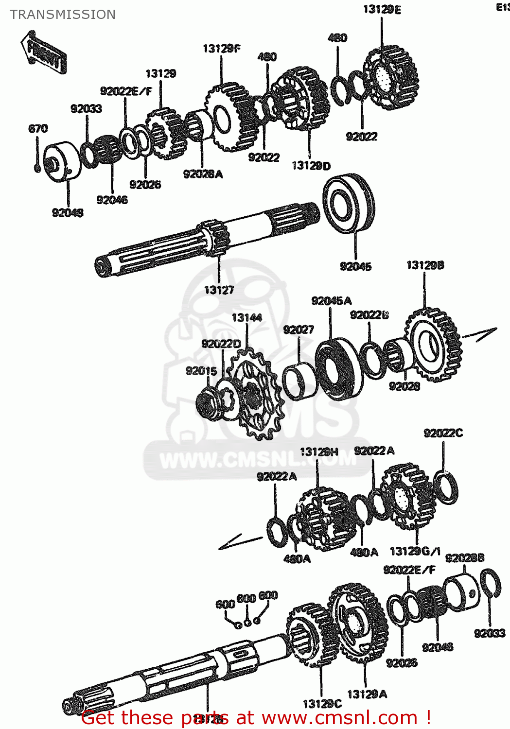TRANSMISSION ZX1100A1 1983 EUROPE UK FR IT NR SD ST