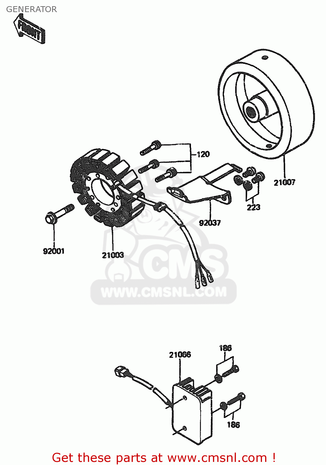 GENERATOR ZX1100A1 1983 EUROPE UK FR IT NR SD ST