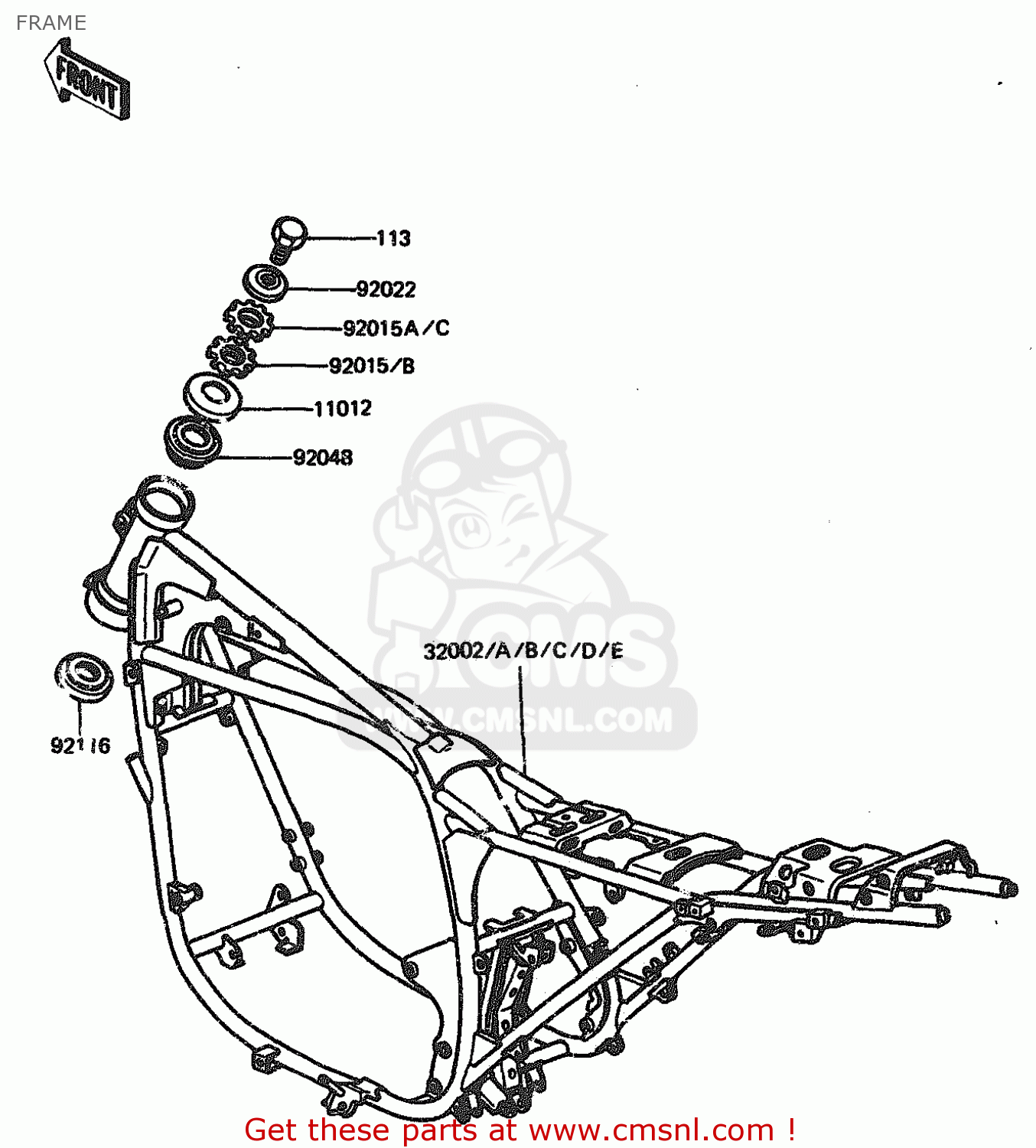 FRAME ZX1100A1 1983 EUROPE UK FR IT NR SD ST