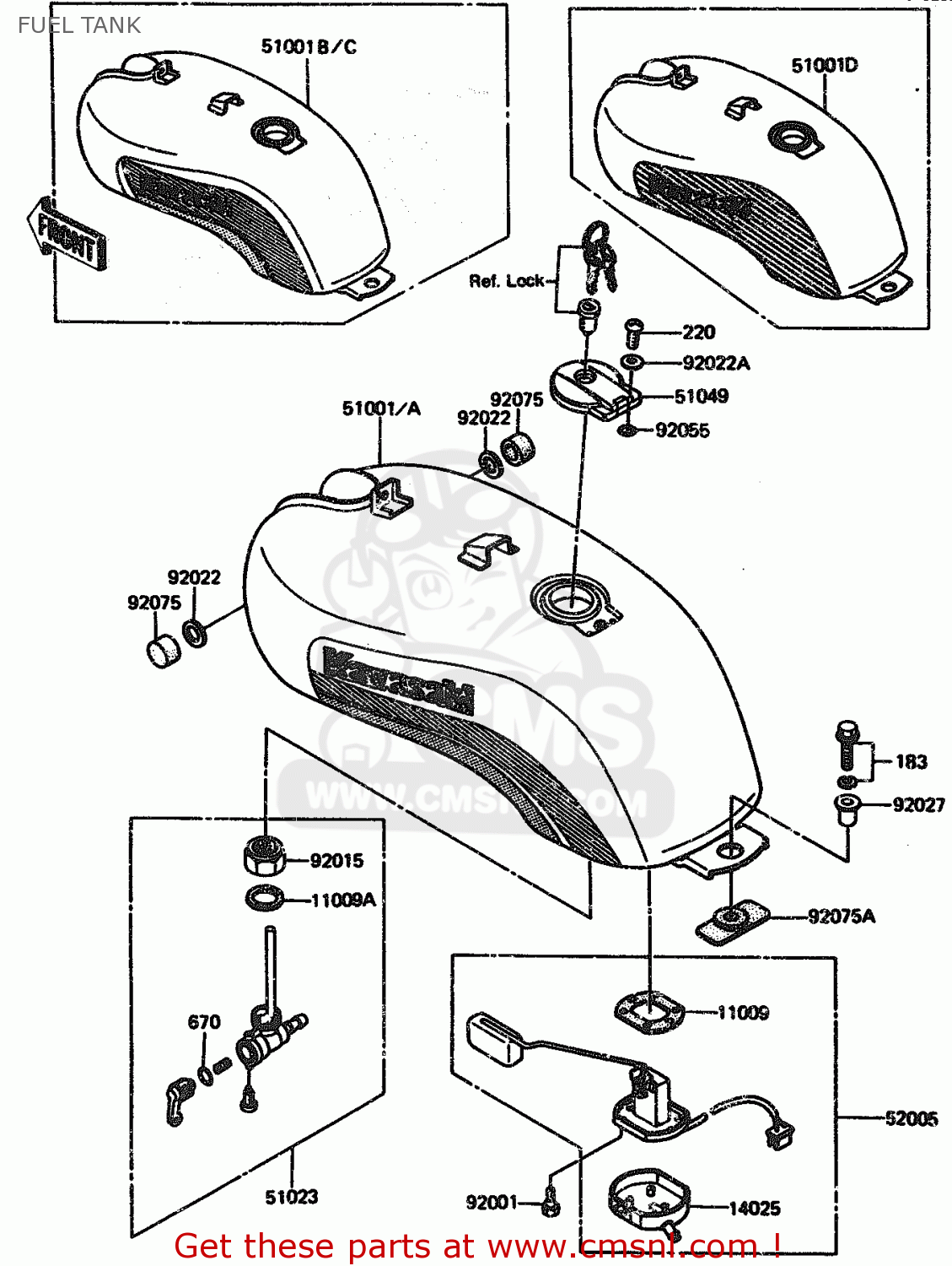 FUEL TANK ZX1100A1 1983 EUROPE UK FR IT NR SD ST