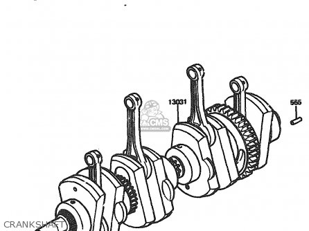 CRANKSHAFT - ZX1100A1 1983 EUROPE UK FR IT NR SD ST