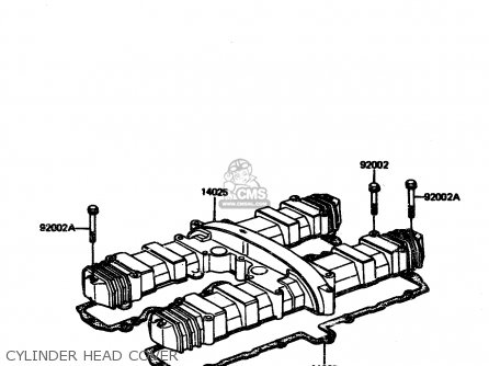 CYLINDER HEAD COVER - ZX1100A1 1983 EUROPE UK FR IT NR SD ST