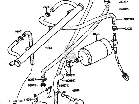 FUEL PUMP - ZX1100A1 1983 EUROPE UK FR IT NR SD ST