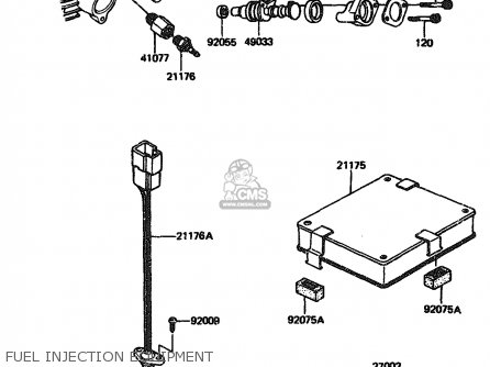 FUEL INJECTION EQUIPMENT - ZX1100A1 1983 EUROPE UK FR IT NR SD ST