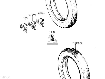 TIRES - ZX1100A1 GPZ 1983 USA CALIFORNIA CANADA
