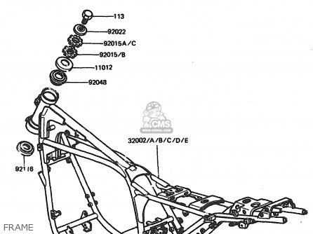 FRAME - ZX1100A2 1984 EUROPE UK FR GR IT NR SD