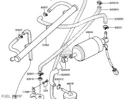 FUEL PUMP - ZX1100A2 GPZ 1984 USA CALIFORNIA CANADA
