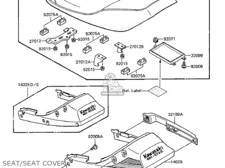 SEAT/SEAT COVER - ZX1100A2 GPZ 1984 USA CALIFORNIA CANADA