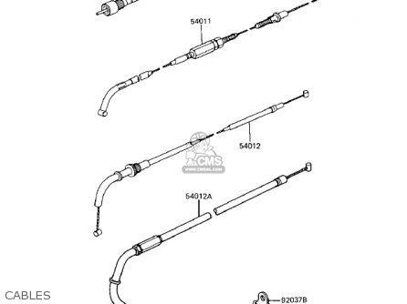 CABLES - ZX1100A2 GPZ 1984 USA CALIFORNIA CANADA