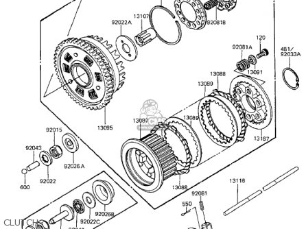 CLUTCH - ZX1100A2 GPZ 1984 USA CALIFORNIA CANADA
