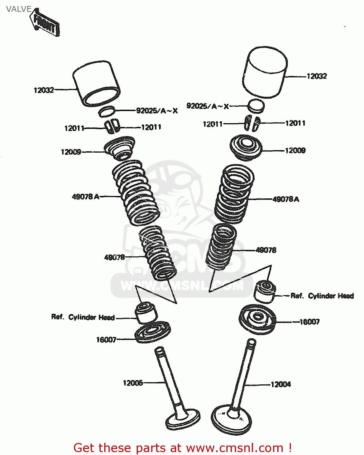 VALVE ZX1100A3 1985 EUROPE UK FR GR IT NR ST