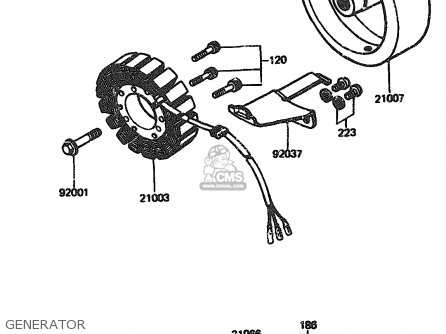 GENERATOR - ZX1100A3 1985 EUROPE UK FR GR IT NR ST