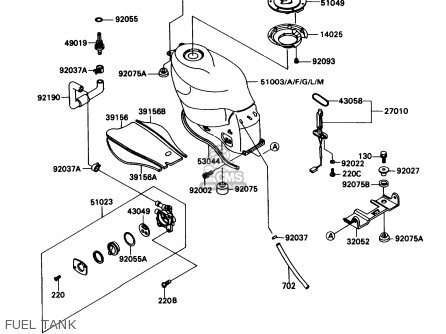 FUEL TANK - ZX1100C1 ZX11 1990 USA CALIFORNIA CANADA