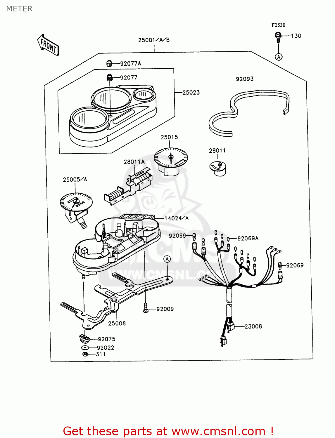 METER ZX1100C1 ZZR1100 1990 EUROPE UK FR FG GR IT NR SD SP ST