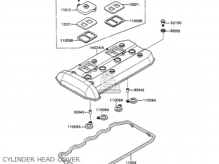 CYLINDER HEAD COVER - ZX1100C1 ZZR1100 1990 EUROPE UK FR FG GR IT NR SD SP ST