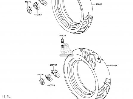 TIRE - ZX1100C1 ZZR1100 1990 EUROPE UK FR FG GR IT NR SD SP ST