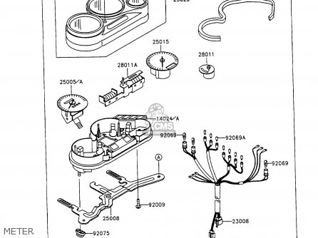 METER - ZX1100C1 ZZR1100 1990 EUROPE UK FR FG GR IT NR SD SP ST
