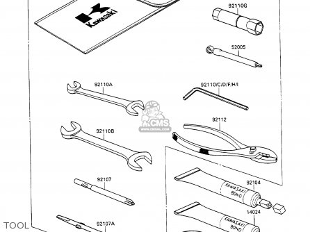 TOOL - ZX1100C1 ZZR1100 1990 EUROPE UK FR FG GR IT NR SD SP ST