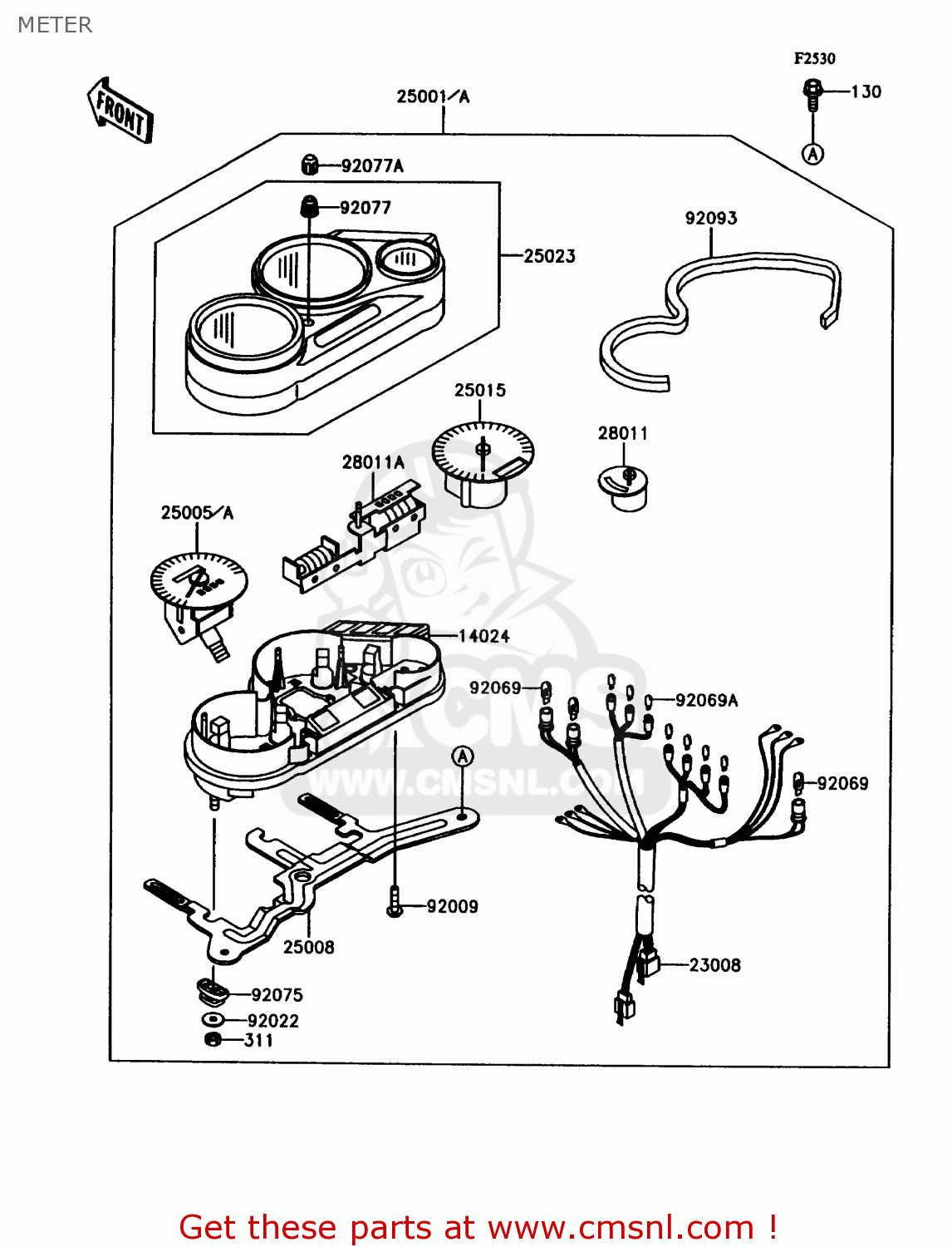 METER ZX1100C2 ZX11 1991 USA CALIFORNIA CANADA