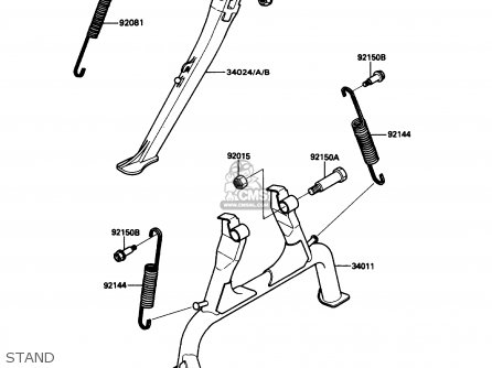 STAND - ZX1100C2 ZX11 1991 USA CALIFORNIA CANADA